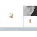 Bague d'oreilles plaqué-or 750/000 3 microns oz