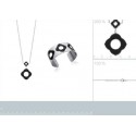 Collier acier 316 L Email femme