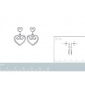 Boucles d'oreilles femme en acier 316 L