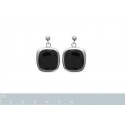 Boucles d'oreilles femme en acier 316 L email