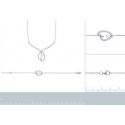 Bracelet argent 925/000 rhodiée femme oz micro serti