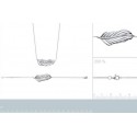 Bracelet/collier argent 925/000 rhodiée