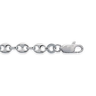 Bracelet argent 925/000 rhodiée maille grains de café WW401018