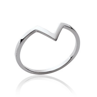 Bague argent 925/000 rhodié