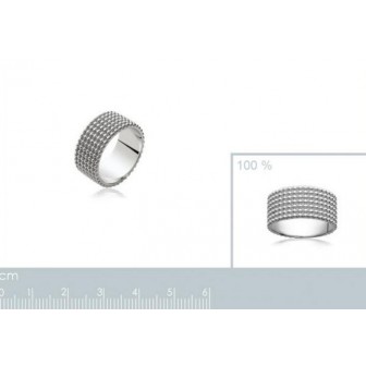 Bague argent 925/000 rhodiée HCGBDAA