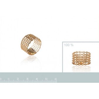 Bague plaqué-or 750/000 3 microns CBJAAAA