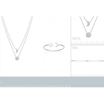 Collier argent 925/000 rhodiée HCBFAFEA
