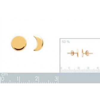 Boucle d'oreilles plaqué-or 750/000 3 microns CFEGHAA