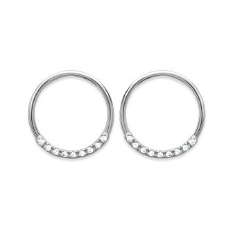 Boucle d'oreilles argent 925/000 rhodiée oz BFEGBBA