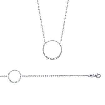 Collier plaqué-or 750/000 3 microns bicolore oz JHBJEBEF
