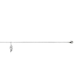 Chaîne cheville argent 925/000 rhodiée HCBFAGCF