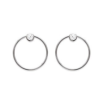 Boucle d'oreilles argent 925/000 rhodiée oz BFEGDBA