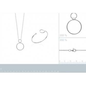 Collier argent 925/000 rhodiée oz IHBJECEF