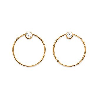 Boucle d'oreilles plaqué-or 750/000 3 microns oz CFEGDBA