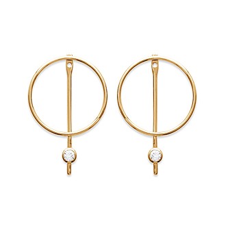 Boucle d'oreilles plaqué-or 750/000 3 microns oz CFEGEBA