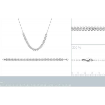 Bracelet argent 925/000 rhodiée HJAJAJBI