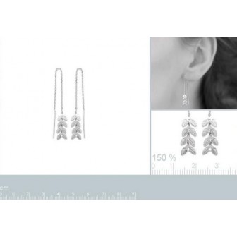 Boucle d'oreilles argent 925/000 rhodiée HFECEAA