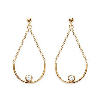 Boucle d'oreilles plaqué-or 750/000 3 microns oz CFEGJBA