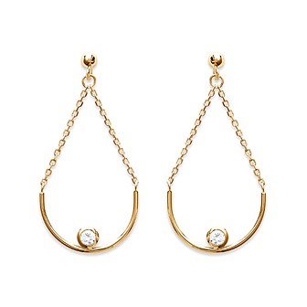 Boucle d'oreilles plaqué-or 750/000 3 microns oz CFEGJBA