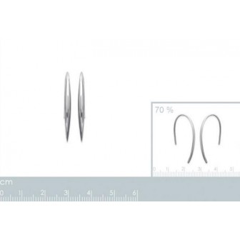 Boucle d'oreilles argent 925/000 rhodiée HFEHGAA