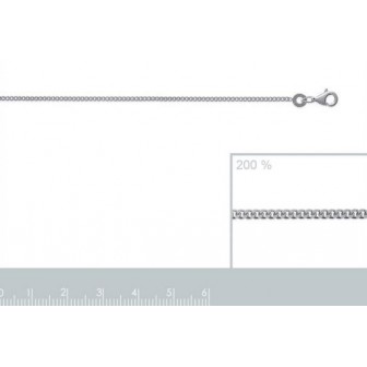 Chaîne argent 925/000 diamantée 4 faces