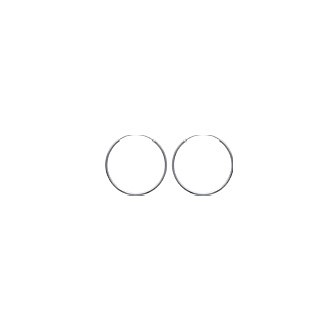 Créoles argent 925/000 fil rond 2 mm