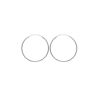 Créoles argent 925/000 fil rond 2 mm