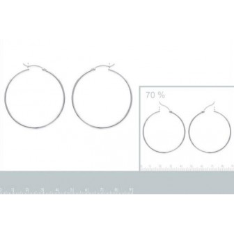 Créoles argent 925/000 1.5 mm