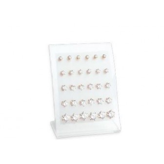 Présentoir de 15 paires boucles d'oreilles plaqué-or 750/000 3 microns oz
