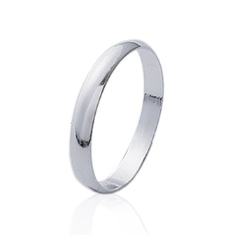 Alliance en argent rhodiée 925/000- HEDBDJD