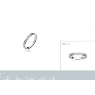 Alliance argent rhodiée 925/000 pour unir votre amour - HCEBJAAD