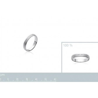 Alliance argent 925/000 rhodié