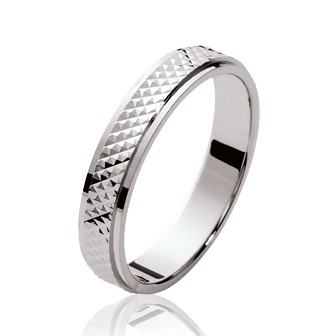 Alliance homme argent rhodiée 925/000 -HCEJGAAE