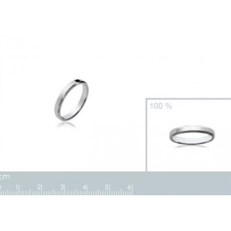 Alliance femme argent rhodiée 925/000 -HCEJHAAD