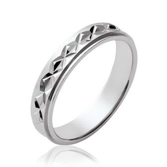 Alliance homme argent rhodiée 925/000 -HCEJIAAE