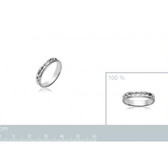 Alliance homme argent rhodiée 925/000 -HCEJIAAE
