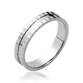 Alliance homme argent rhodiée 925/000 -HCEJJAAE