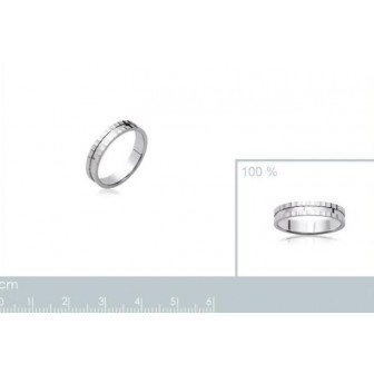 Alliance homme argent rhodiée 925/000 -HCEJJAAE