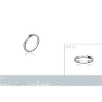 Alliance femme argent rhodiée 925/000 -HCGAAAAD
