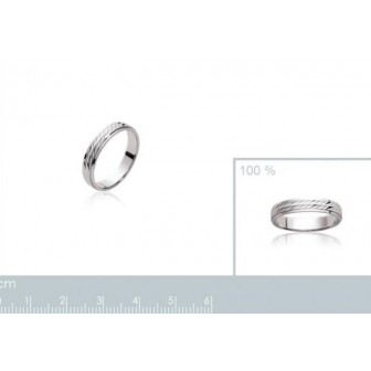 Alliance homme argent rhodiée 925/000 - HCGAAAAE