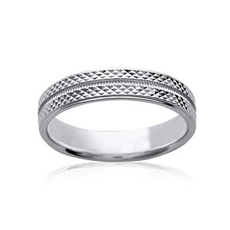 Alliance homme argent rhodiée 925/000 - HCGDJAAE
