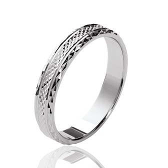 Alliance homme argent rhodiée 925/000 - HCEHBAAE