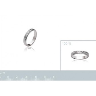 Alliance homme argent rhodiée 925/000 - HCEHDAAE