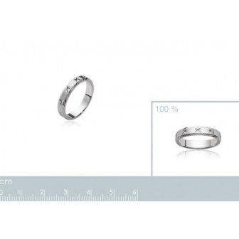 Alliance homme argent rhodiée 925/000 - HCGABAAE