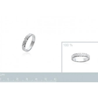 Alliance homme argent rhodiée 925/000- HCGDDAAE