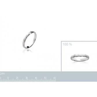 Alliance femme argent rhodiée 925/000- HCGDEAAD