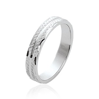 Alliance homme en argent rhodiée 925/000- HCGDEAAE