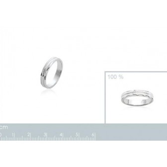 Alliance homme en argent rhodiée 925/000- HCGDEAAE