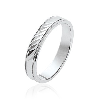 Alliance homme argent rhodiée 925/000 - HCGDGAAE