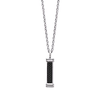 Collier acier 316 L homme carbone DBAIHDFF
